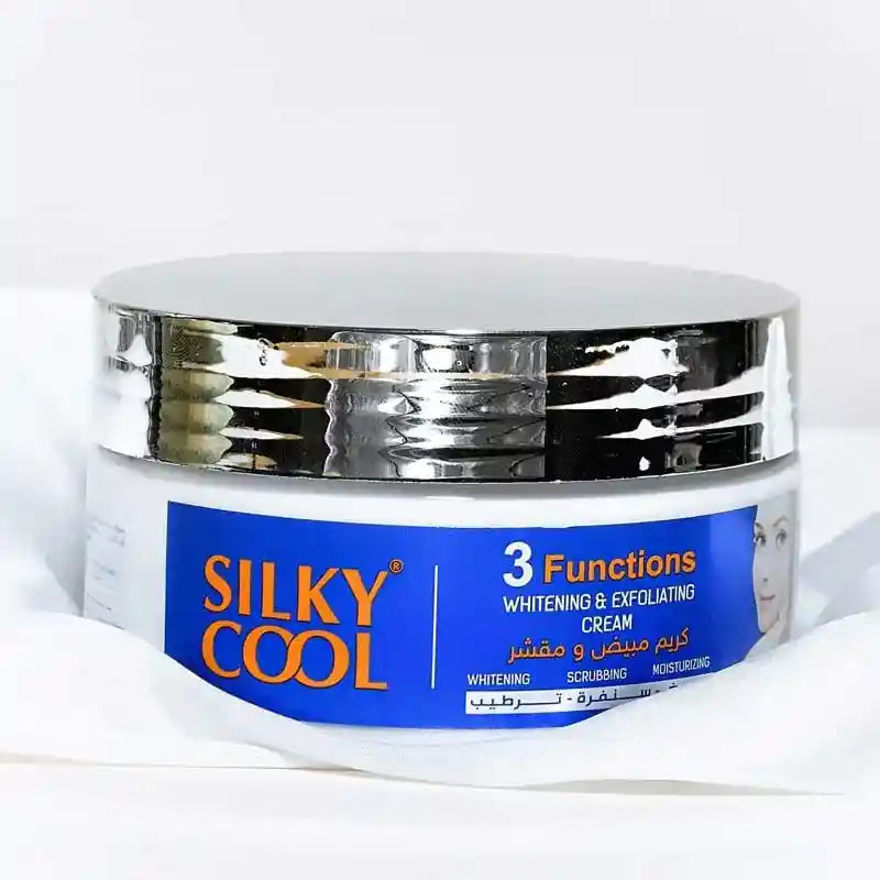 Silky Cool Extra 3 Functions Whitening & Exfoliating Cream, 200ml