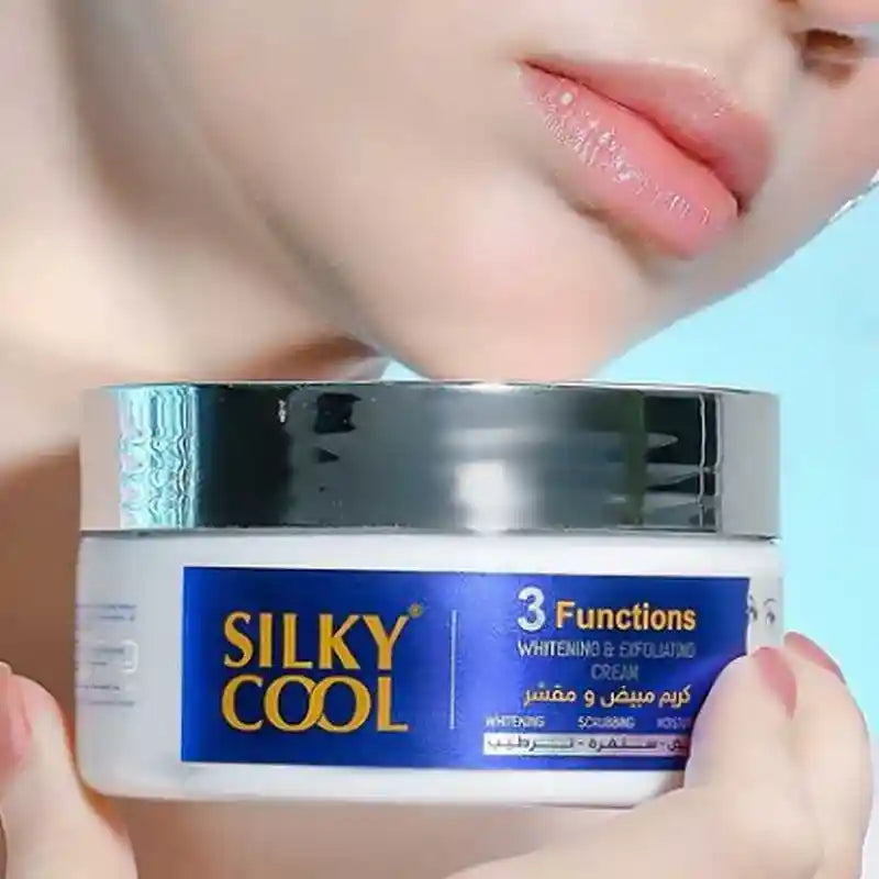 Silky Cool Extra 3 Functions Whitening & Exfoliating Cream, 200ml