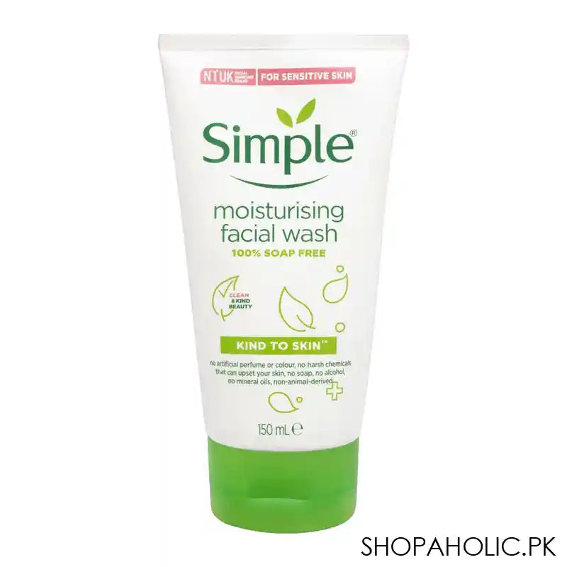 Simple Kind Of Skin Moisturising Facial Wash, For Sensitive Skin, 150ml - Main Image