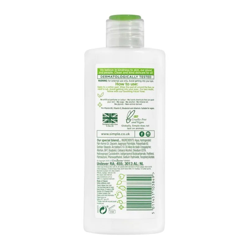 simple kind to skin purifying cleansing lotion, 200ml image2