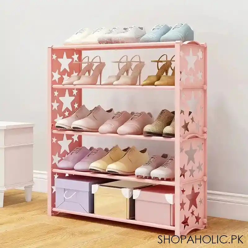 simple star shoe rack main image