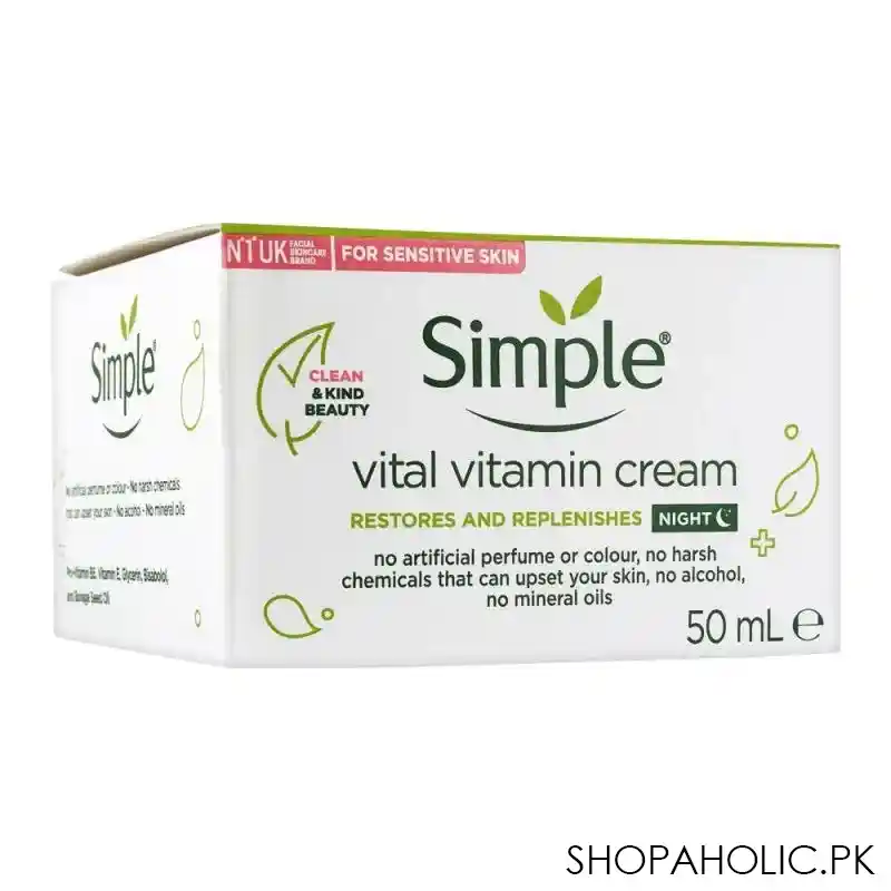 simple vital vitamin night cream, 50ml image2