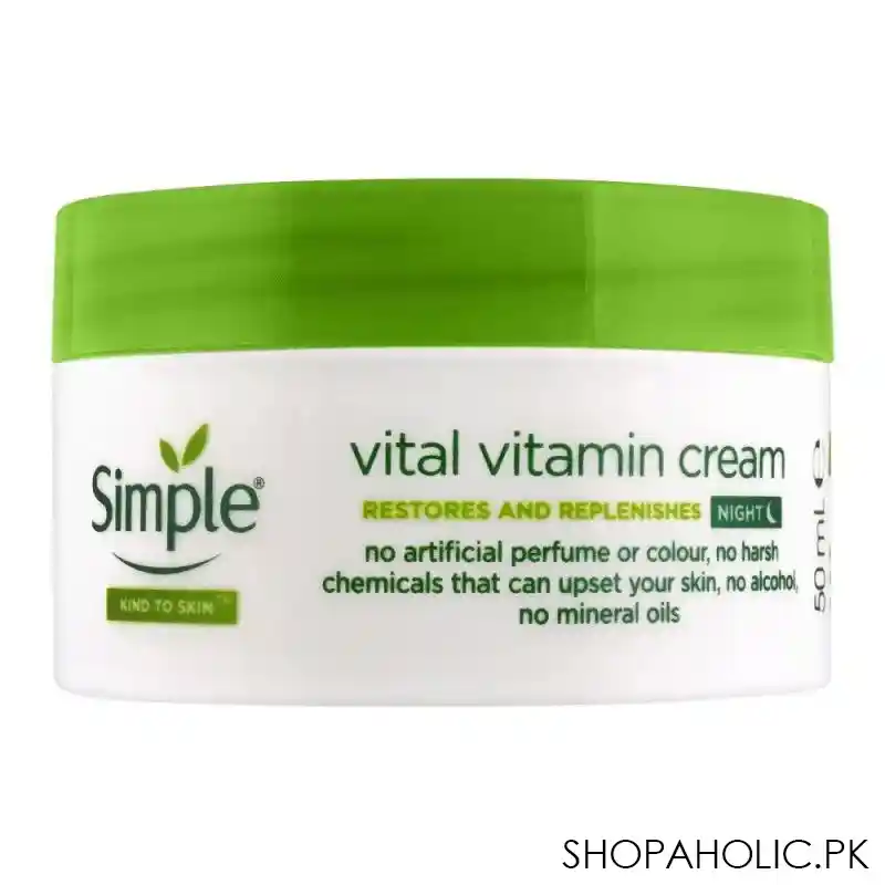 simple vital vitamin night cream, 50ml main image