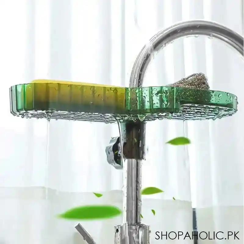 sink faucet caddy drain storage rack organizer image4