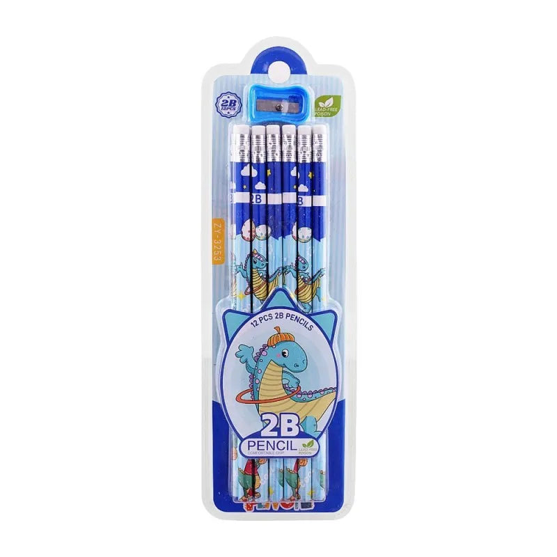 sj 2b pencil, blue, 12 pack, zy 3253 main image