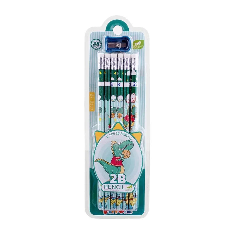 sj 2b pencil, dark green, 12 pack, zy 3253 main image