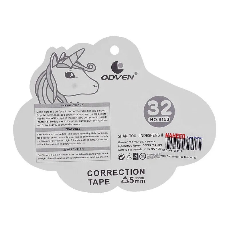 sj correction tape, blue, 9153 image2