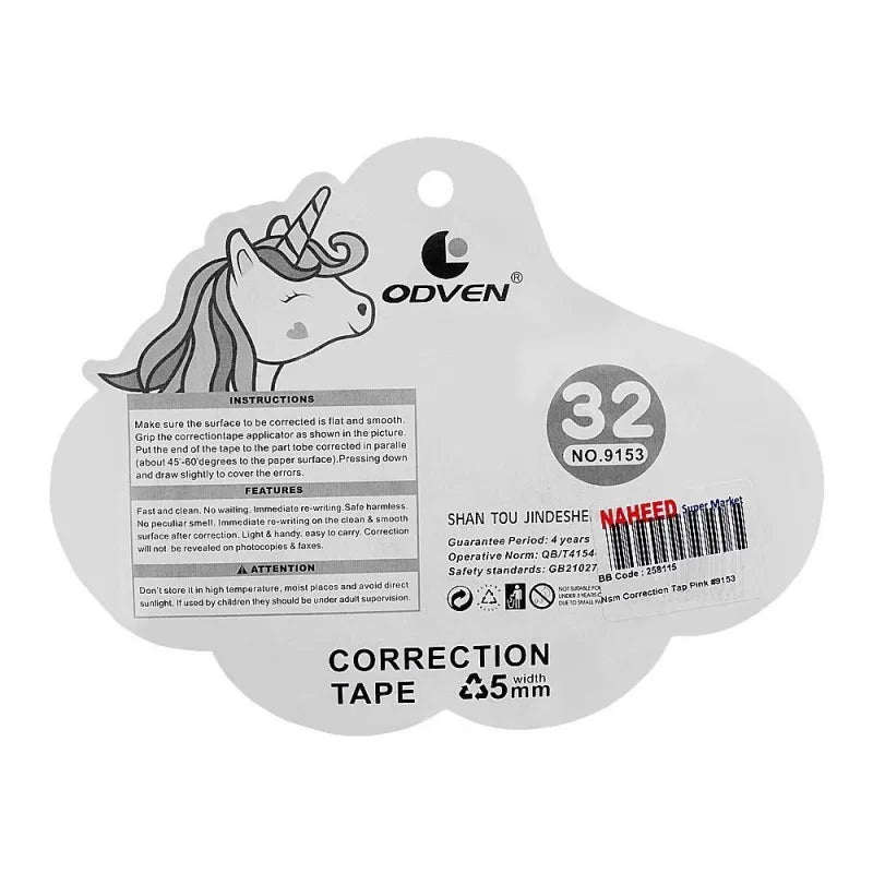 sj correction tape, pink, 9153 image2