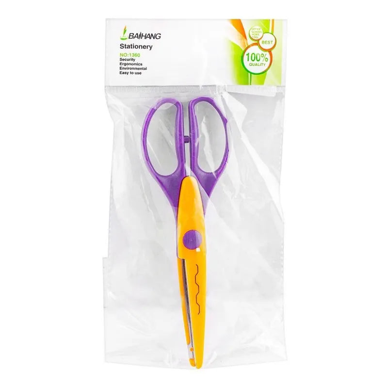 sj craft scissor, 5 inch, orange, 1360 image2