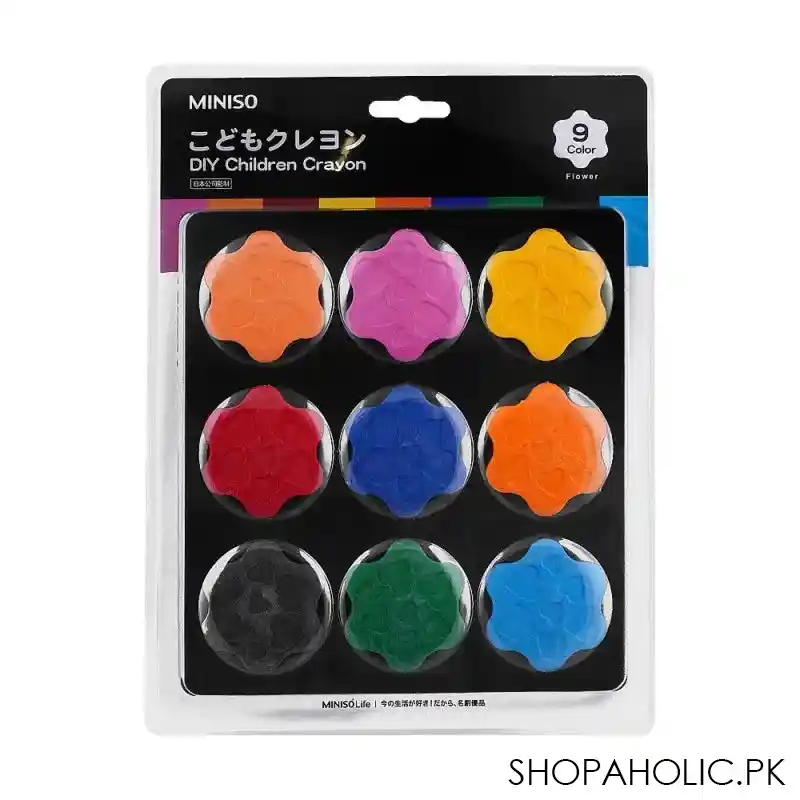 sj diy children crayon, black, 9 pack, c 01 main image