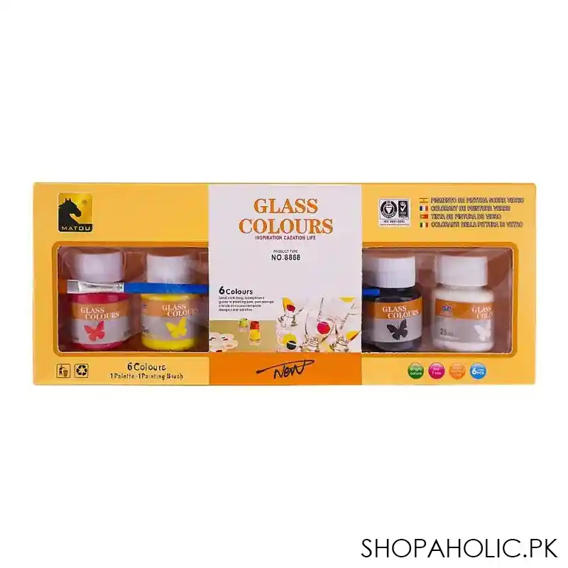 sj glass color, 6 pack, 8868 main image