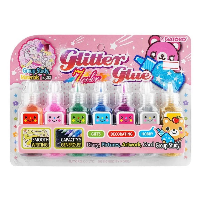 sj glitter glue, pink, 2073 main image