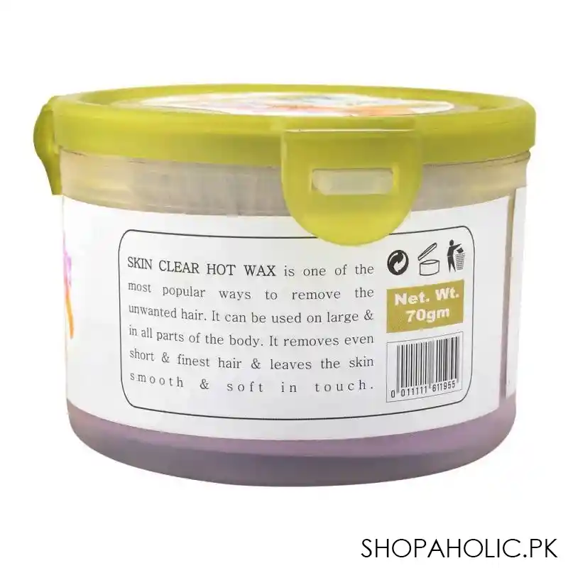 skin clear hair removing hot wax 70gm image3