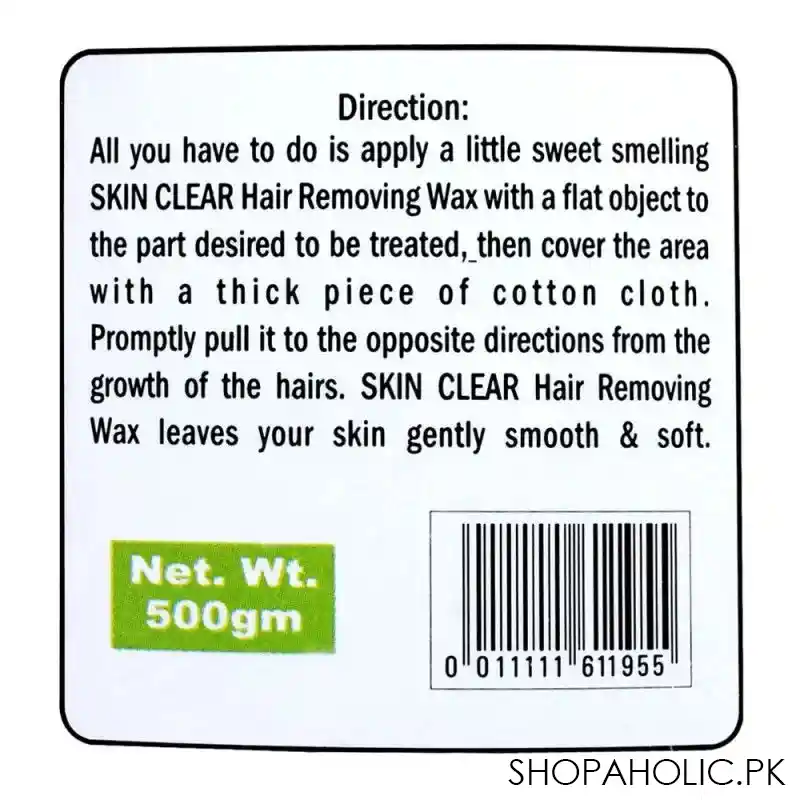 skin clear herbal hair removing wax 500g image3