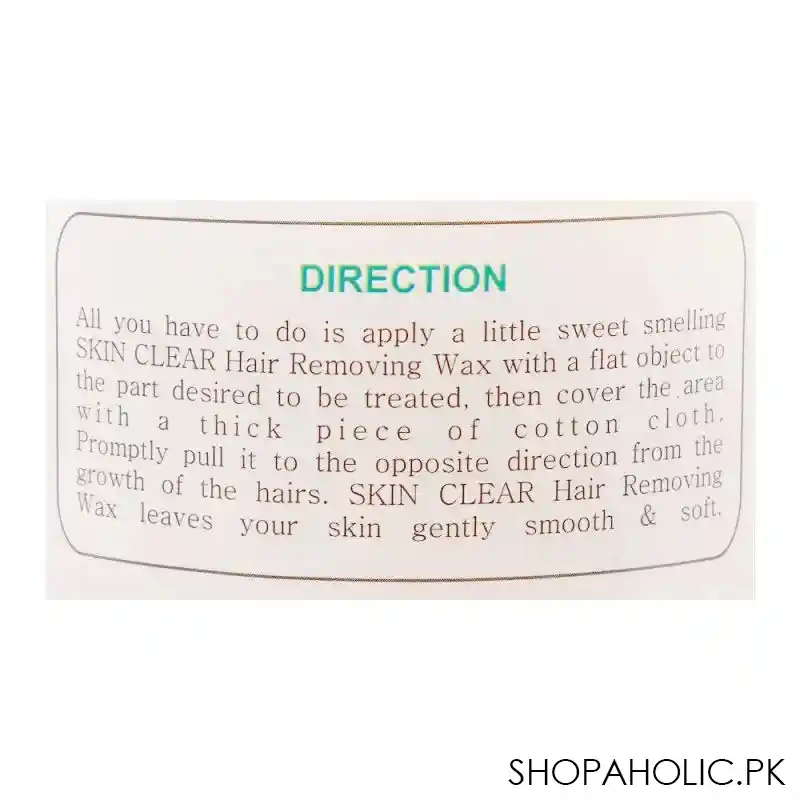 skin clear lemon hair removing wax, 250g image3