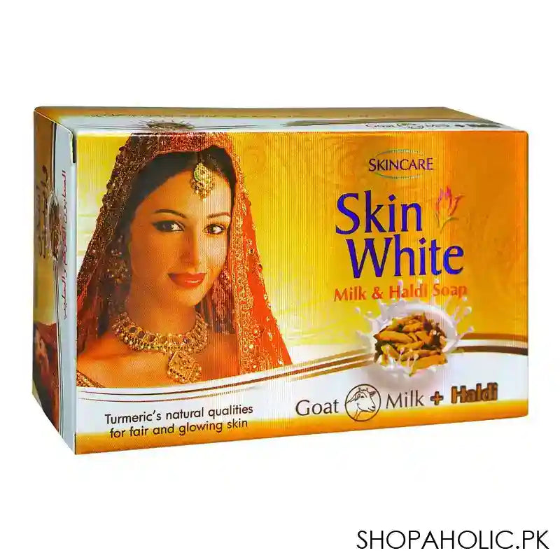 Skin White Milk & Haldi Soap, For Fair & Glowing Skin, 110g - Main Image