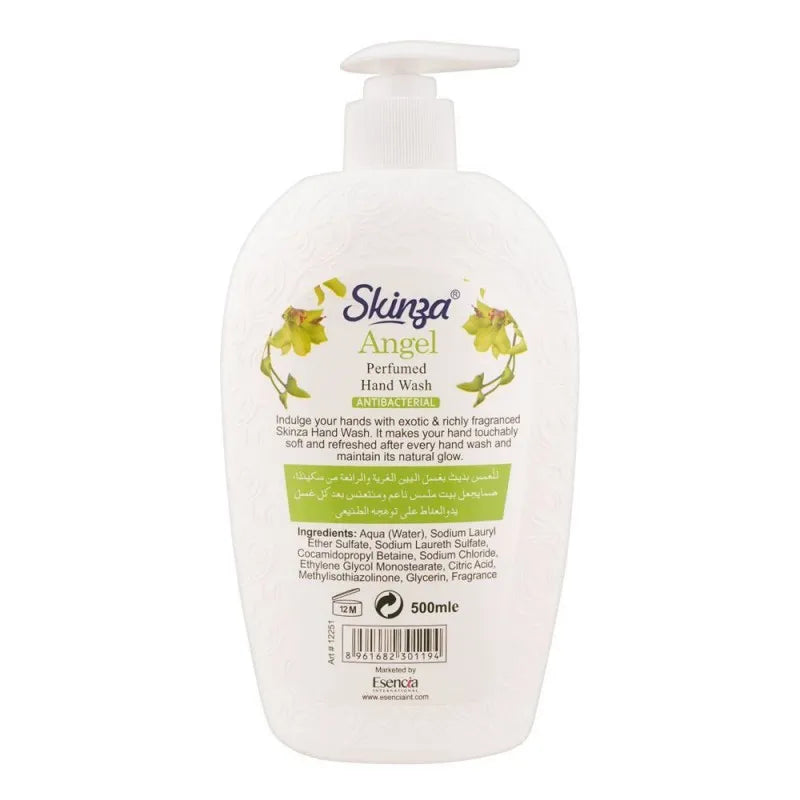 skinza angel antibacterial perfumed hand wash, 500ml image2