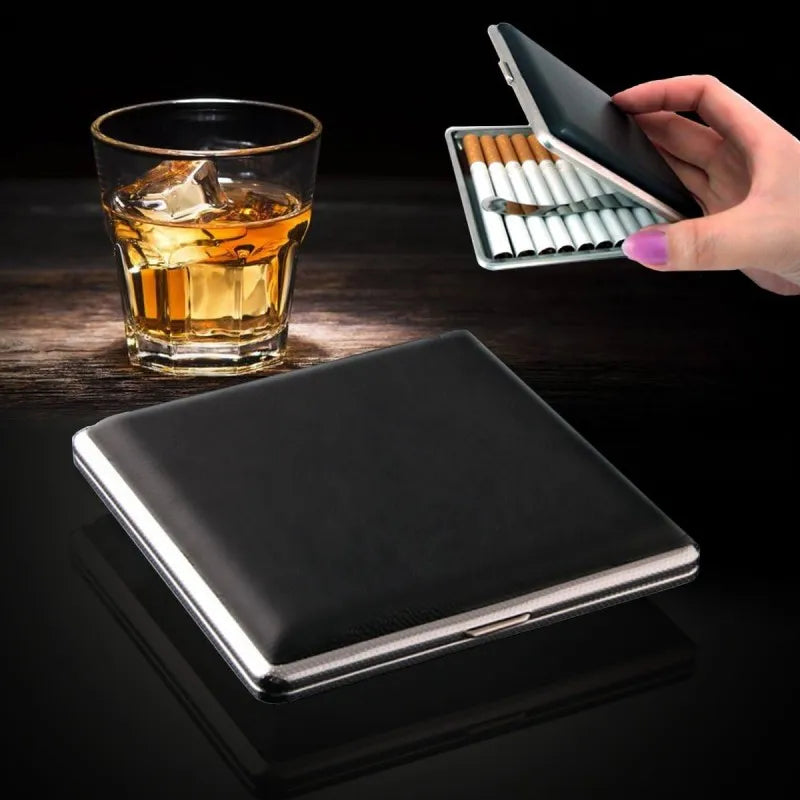 slim leather cigarette case main image