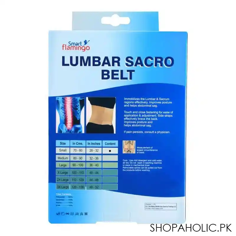 smart flamingo lumbar sacro belt, small image2