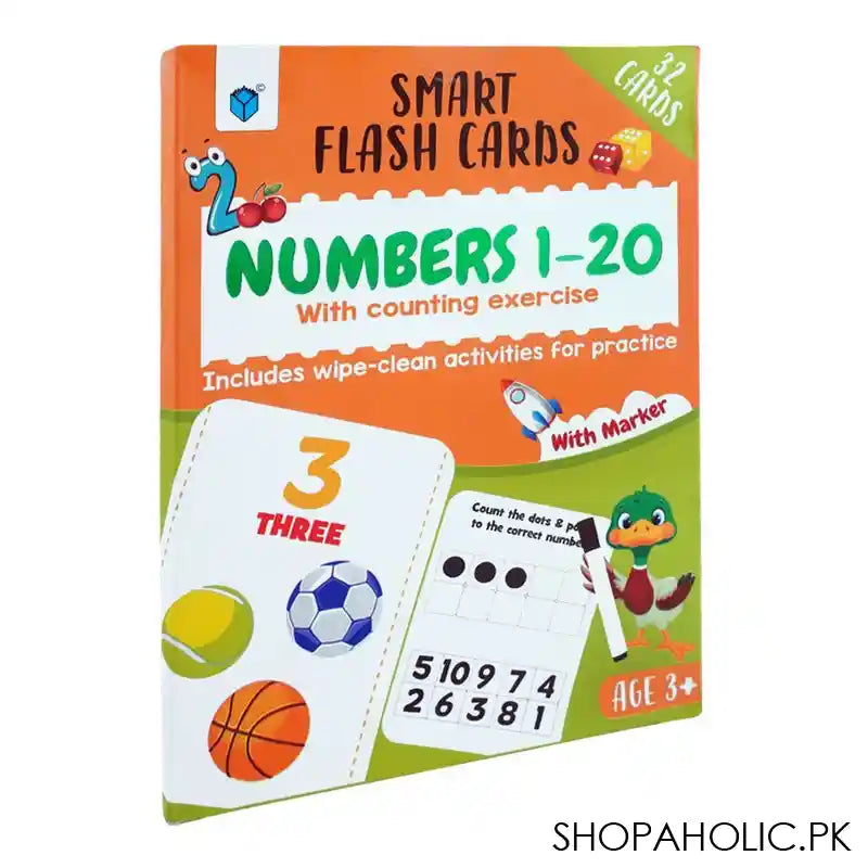 Smart Flash Card Number, 1-20 Book With Counting Exercise - Main Image