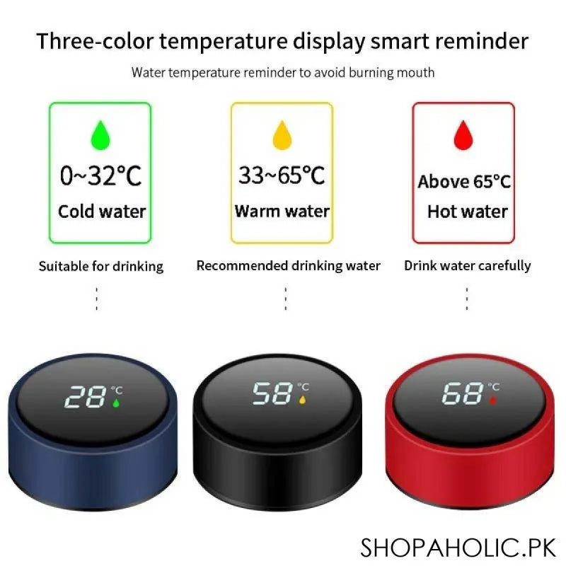 smart stainless steel water bottle with led temperature display   500ml image7