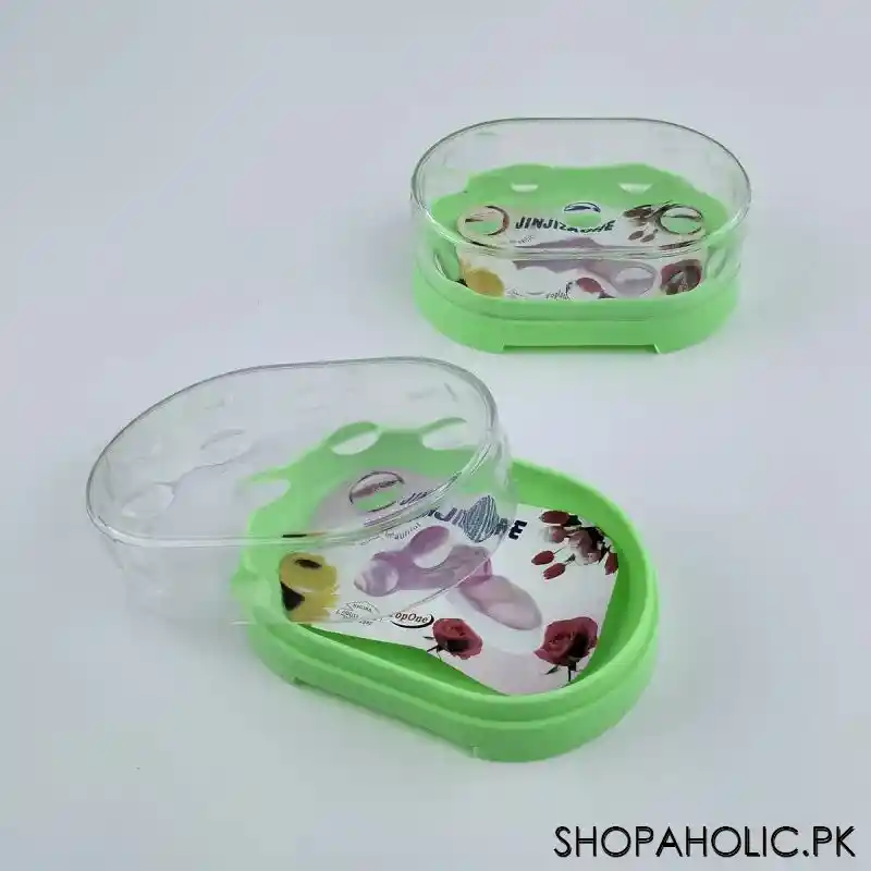 soap case oval crystal clear color (1 piece) main image