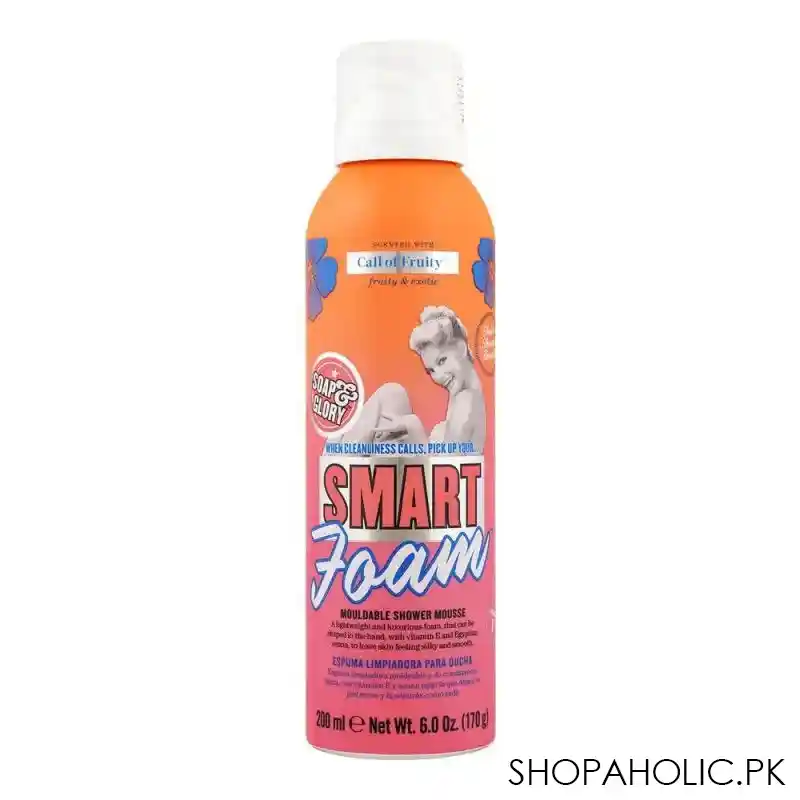 soap & glory call of fruity smart foam moldable shower mousse, 200ml main image