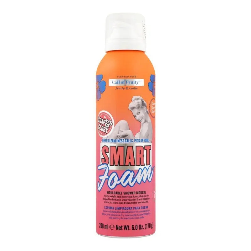 soap & glory call of fruity smart foam moldable shower mousse, 200ml main image