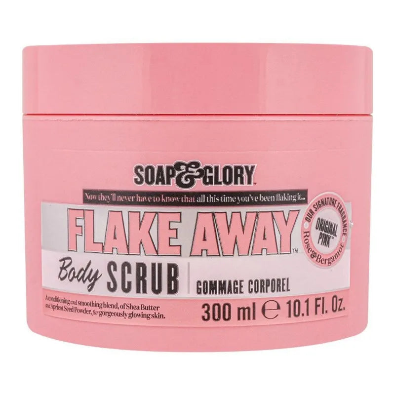 soap & glory flake away body scrub, for gorgeously glowing skin, 300ml main image