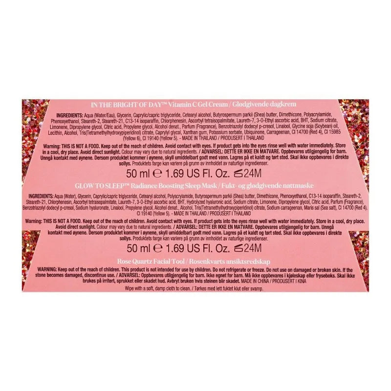 soap & glory glow all out gift set, cleansing balm + tonic + gel cream + sleeping mask image5