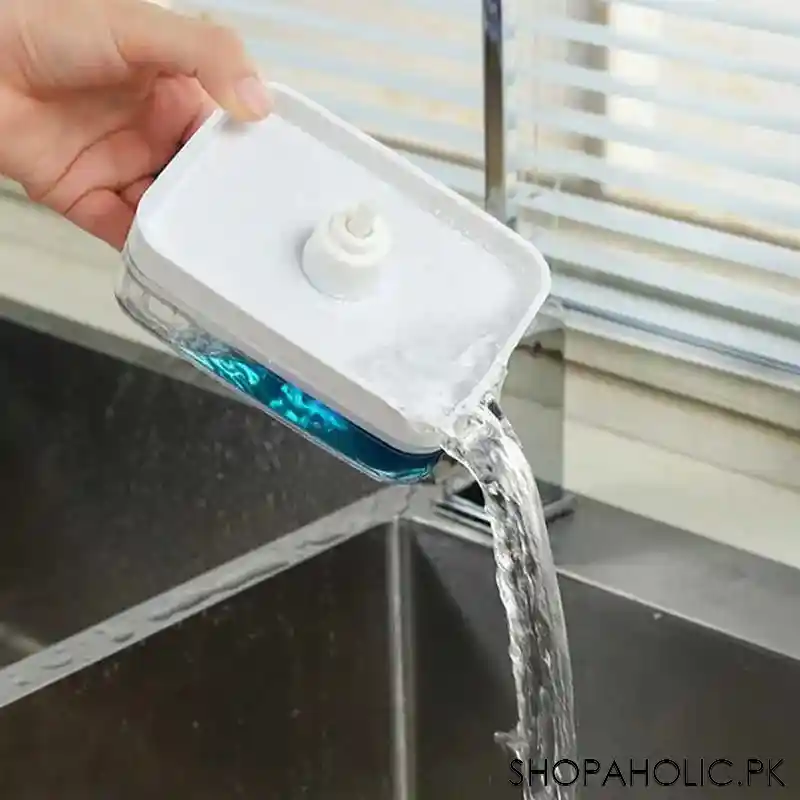 soap pump dispenser with sponge holder caddy image5