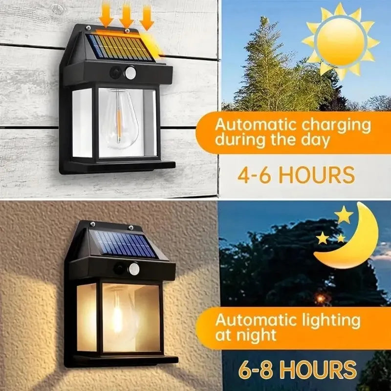 solar outdoor wall light with motion sensor image3