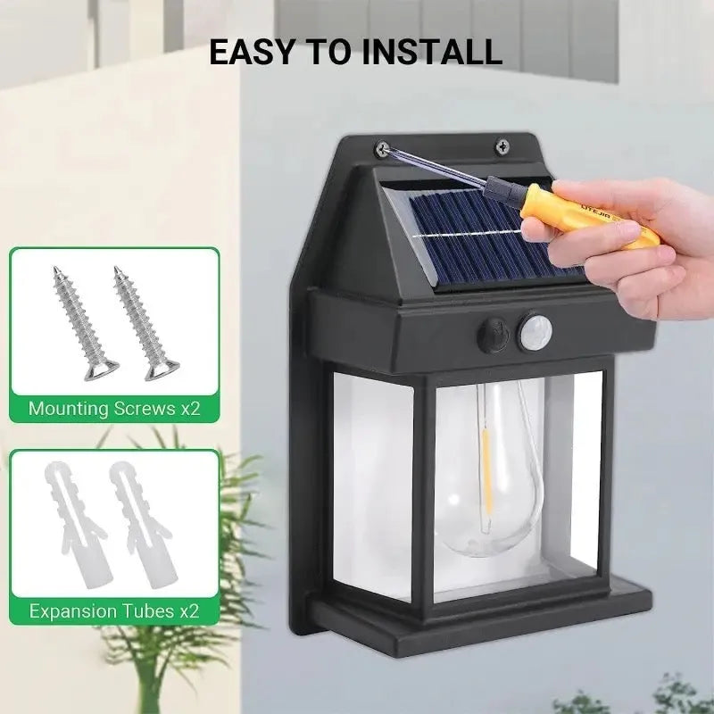 solar outdoor wall light with motion sensor image5