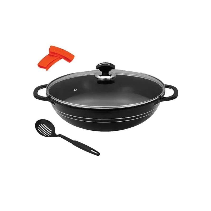 sonex deluxe die cast karahi, with class lid, 32cm, 53029 main image