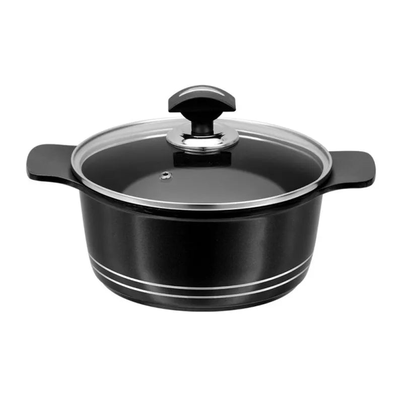 sonex die cast omega glass lid cooking pot, 30cm, 11.8 inches, 52262 main image