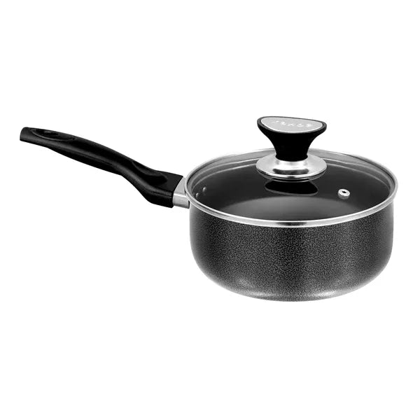 sonex royal nonstick sauce pot with glass lid 20cm main image