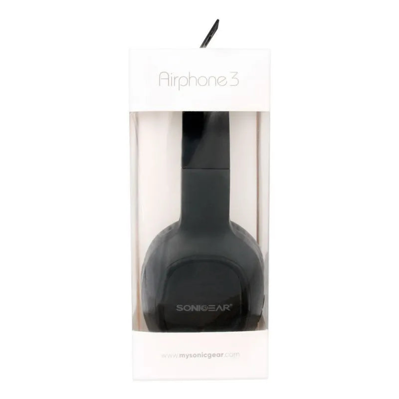 sonicear airphone 3 on ear bluetooth headphones, black image4