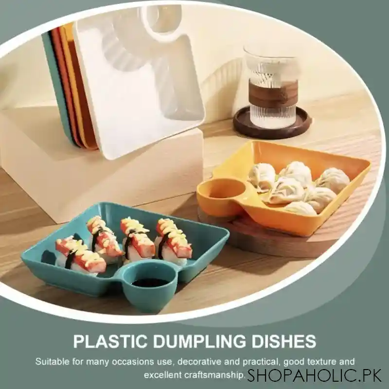 square dumpling plate with dipping dish image4