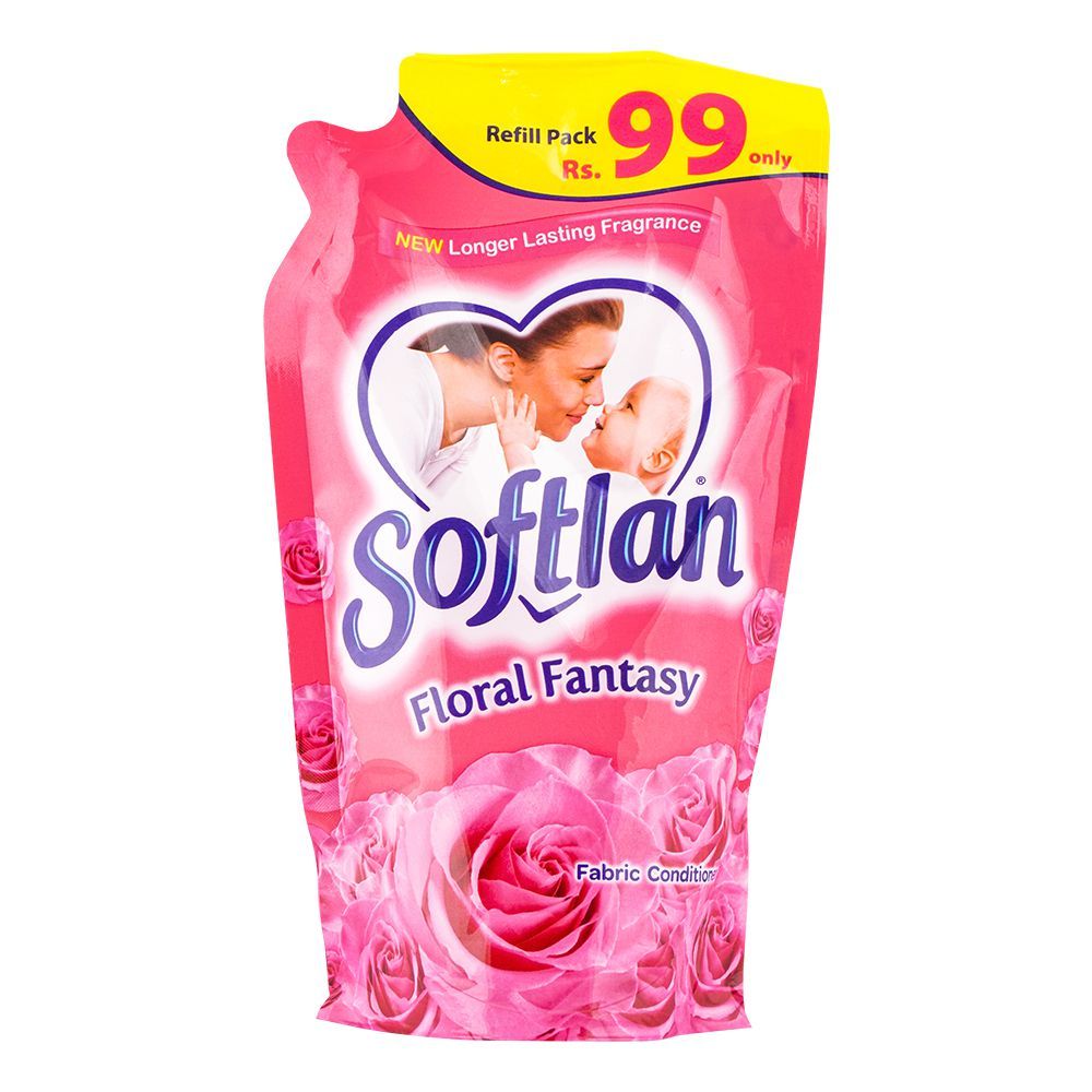 Softlan Fabric Conditioner, Floral Fantasy, Pouch, 450ml - Main Image