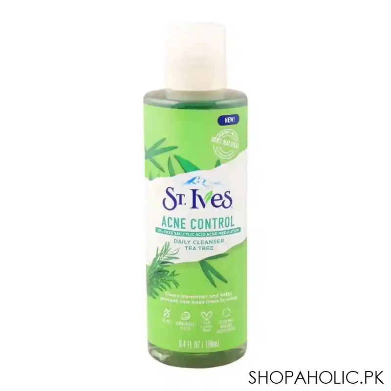 st. ives acne control tea tree daily cleanser, oil free, 189g main image