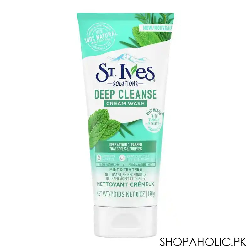 St.Ives Deep Cleanse Mint & Tea Tree Cream Face Wash Main Image