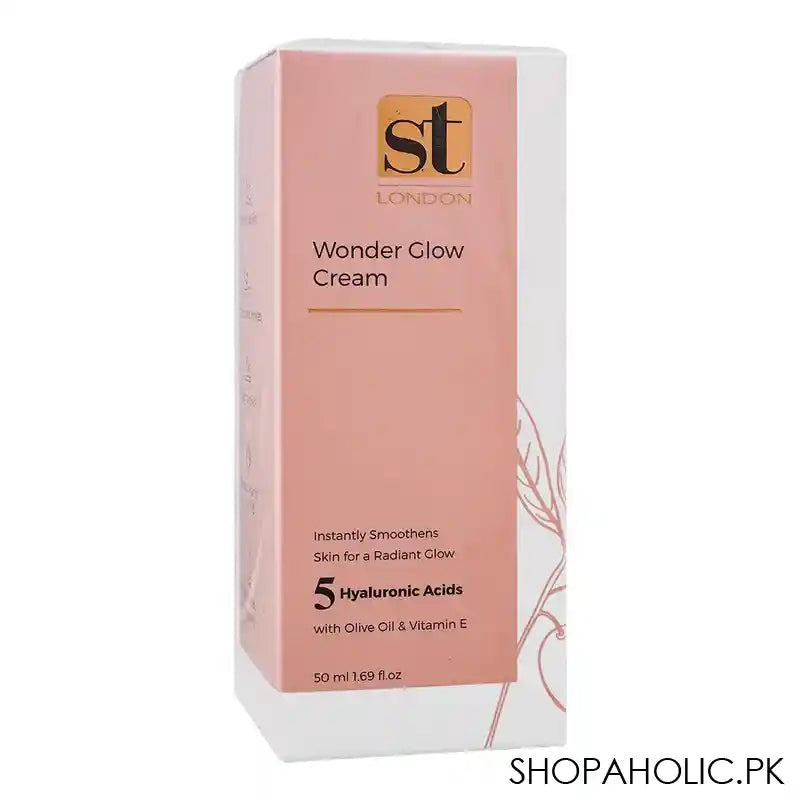 ST London 5 Hyaluronic Acids With Olive Oil & Vitamin E Wonder Glow Cream, 50ml - Main Image