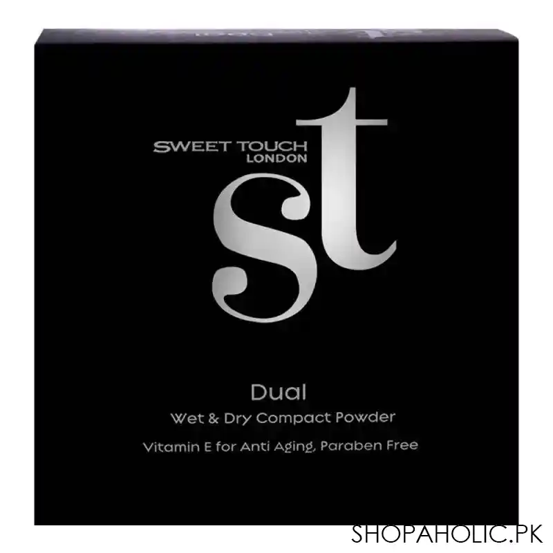 st london dual wet & dry compact powder, fair olive, twin cake, paraben free, with vitamin e image4