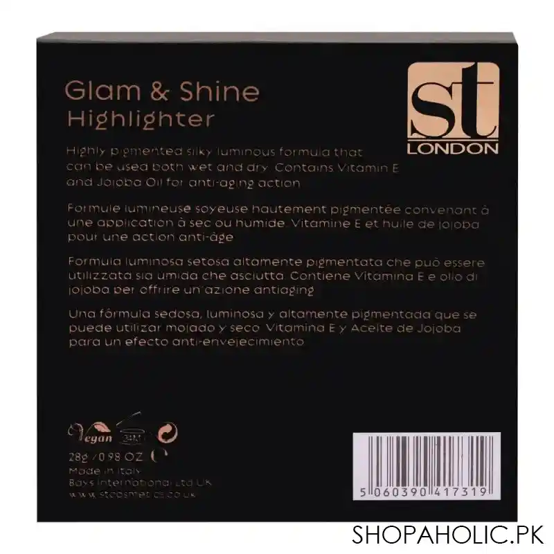 st london glam & shine highlighter, strobe image5