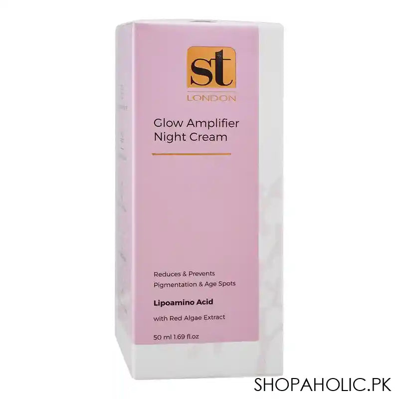 ST London Lipoamino Acid With Red Algae Extract Glow Amplifier Night Cream, 50ml - Main Image