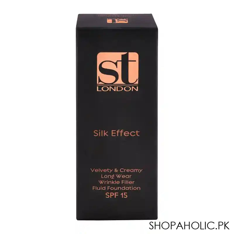 ST London Silk Effect Fluid Foundation, Ivory, SPF 15, Velvety & Creamy, Long Wear Wrinkle Filler - Main Image