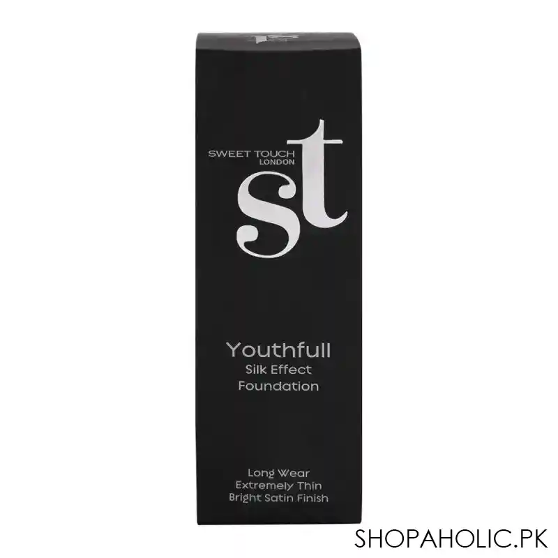 st london youthfull silk effect foundation, 3w, long wear, extremely thin, bright satin finish image2