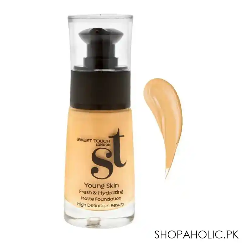 st london youthfull young skin mate foundation, ys 02, long wear, bright satin finish main image