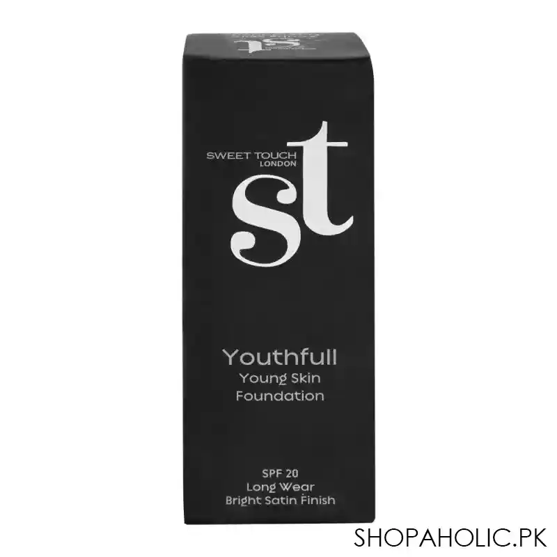 st london youthfull young skin matte foundation, ys 03, spf 20, long wear, bright satin finish image2