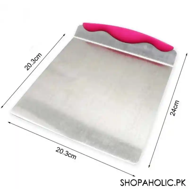 stainless steel cake scraper and pizza dough cutter   big large image2